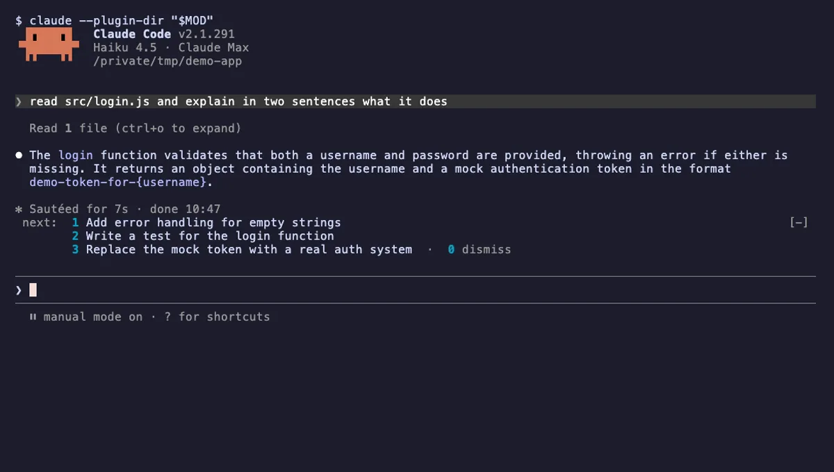 Next Steps demo